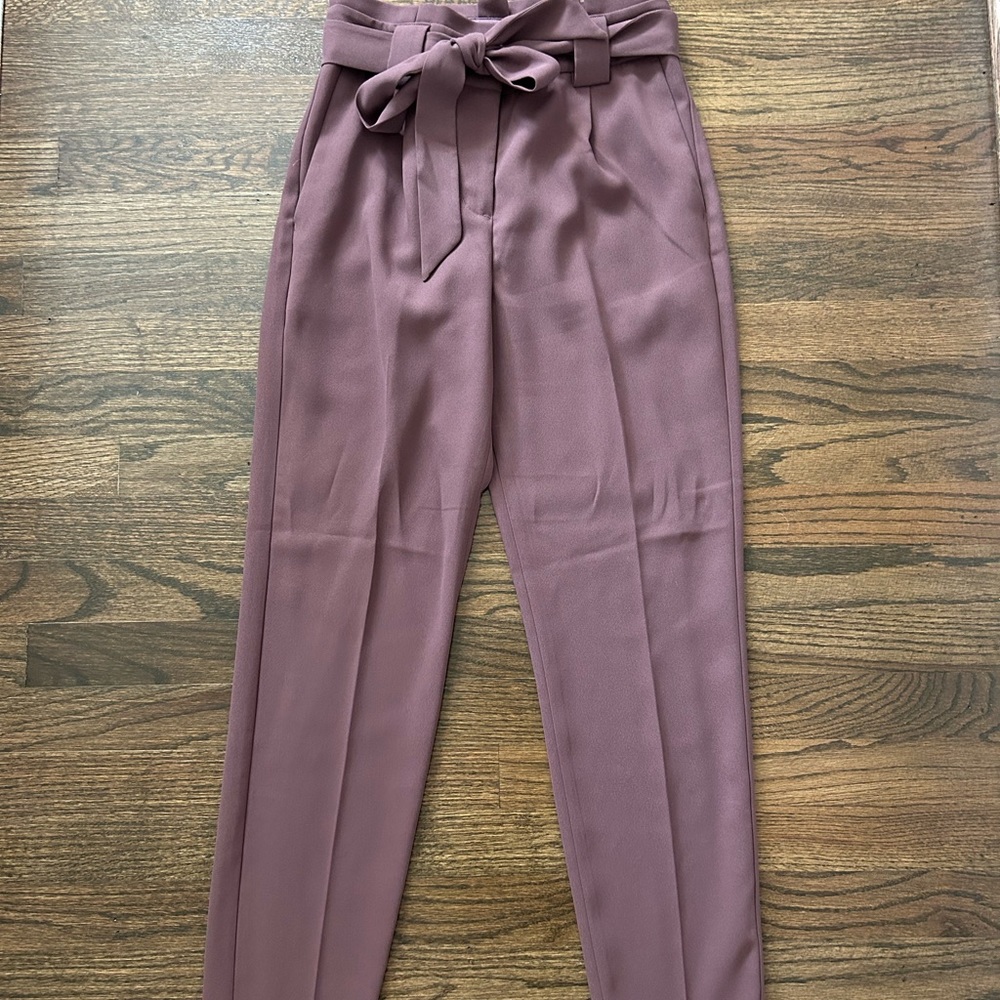 Express High Waisted Paperbag Ankle Pants